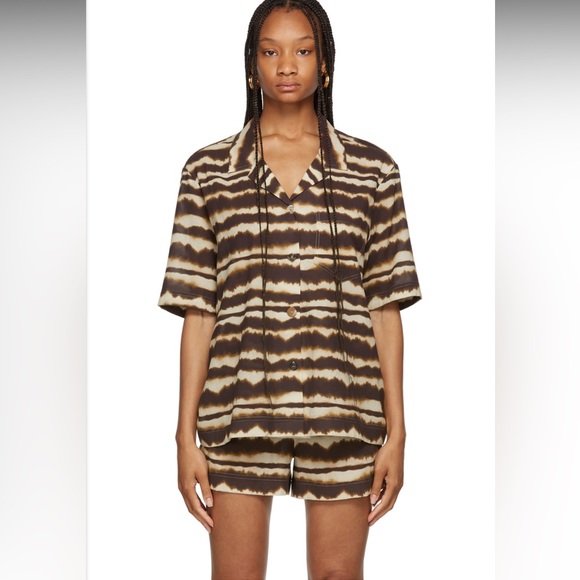 Nanushka Soho striped tie-dye shirt. Worn twice. - Picture 1 of 7